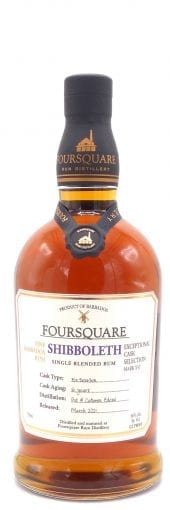 Foursquare Rum Shibboleth 16 Year Old, Ex-Bourbon Cask, 112 Proof 750ml